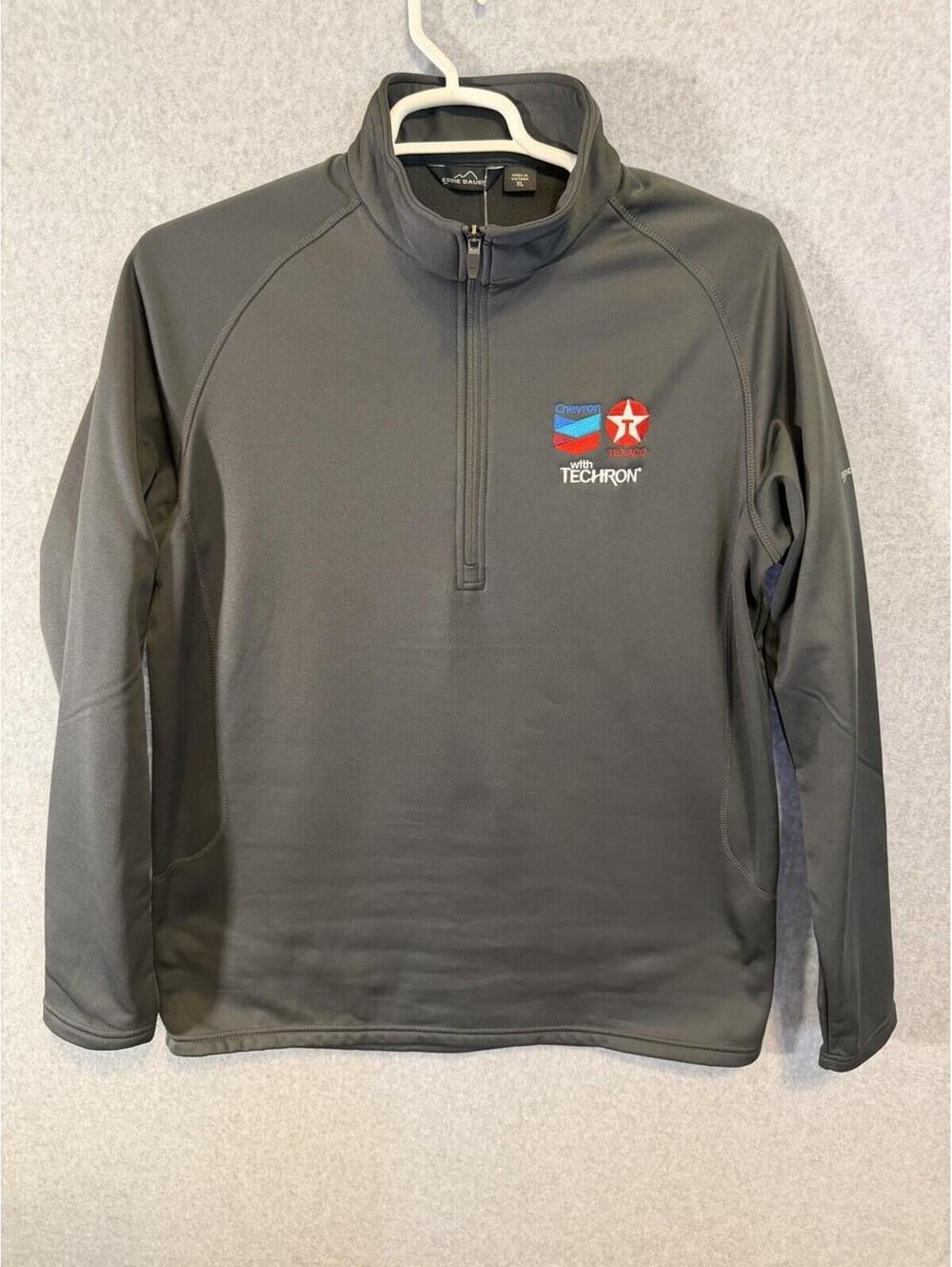 Eddie Bauer Smooth Fleece Base Layer 1/2 Zip Top Men's XL Gray NWT